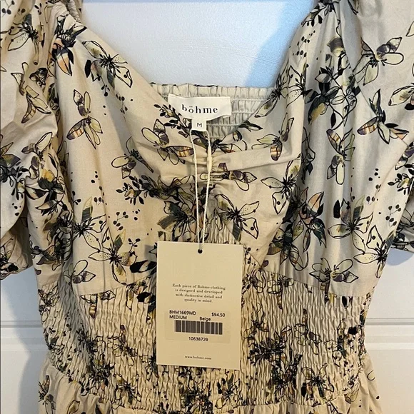 Bohme Cream Floral Maxi Dress - Picture 2 of 6